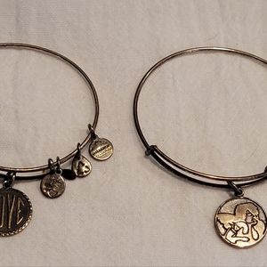 Alex and Ani Bracelets - Set of 2 - Love & Angel Charms